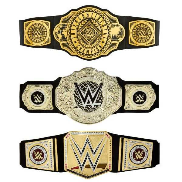 wwe cinturon campeon mundial pesos pesados (mattel - hyf18)