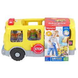 fisher little people autobus escolar (mattel gtl68)