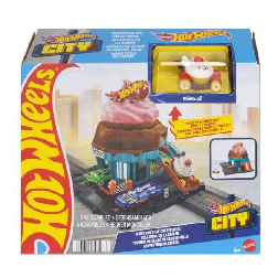 hot wheels city lets race heladeria ( mattel - htn77)