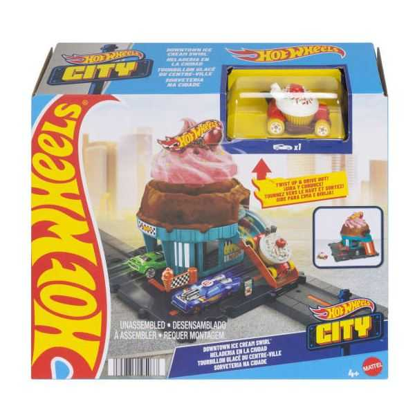 hot wheels city lets race heladeria ( mattel - htn77)