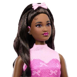 barbie deluxe muÑeca falda pantalon rosa brillante (mattel - jjn70)