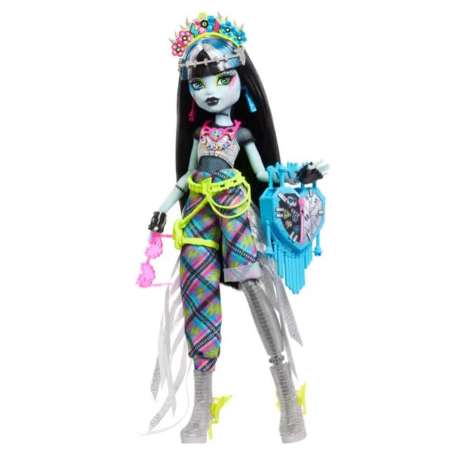 monster high fiesta muÑeca frankie stein (mattel - hxh79)