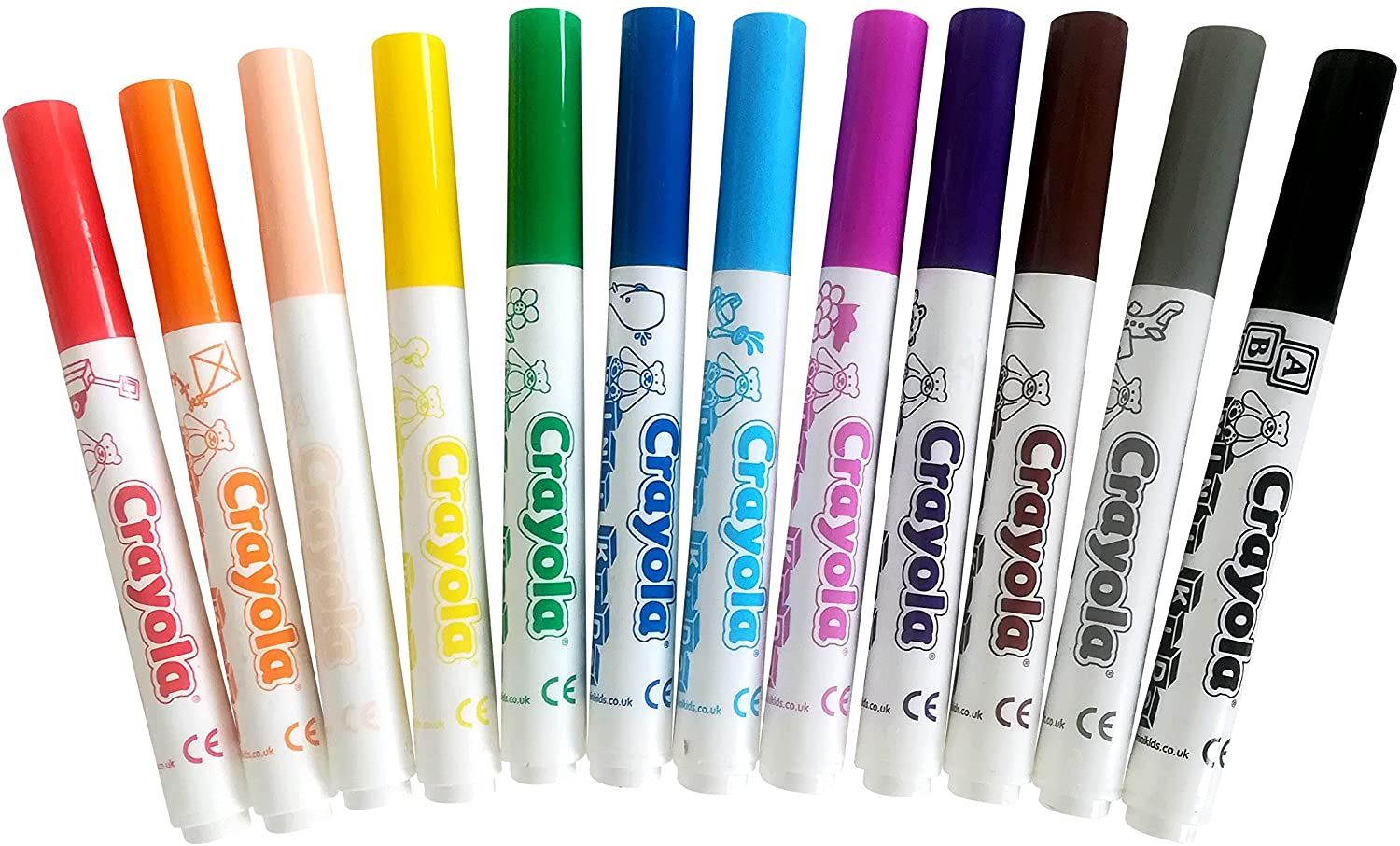crayola 12 rotuladores lavables mk  (8325)