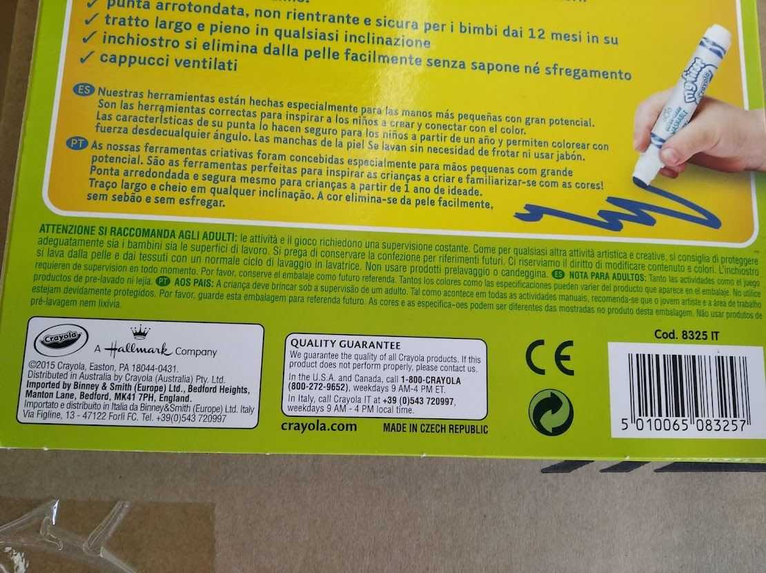 crayola 12 rotuladores lavables mk (8325) crayola 12 rotuladores lavables mk (8325)