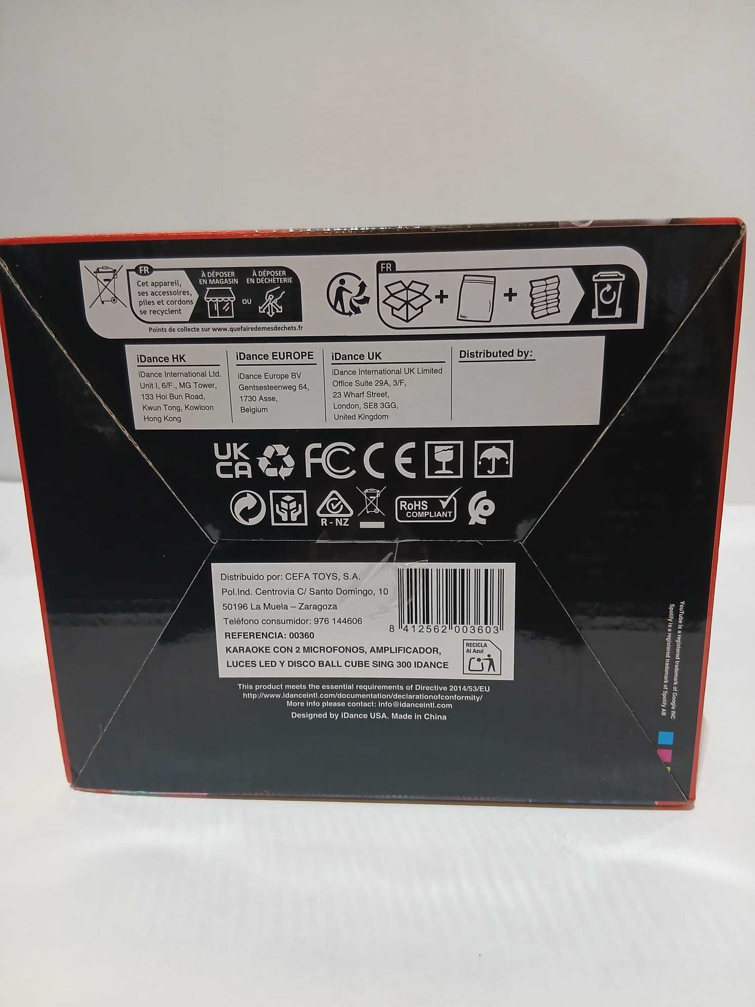 idance karaoke 2 microfonos disco ball (cefa - 00360 ) idance karaoke 2 microfonos disco ball (cefa - 00360 )