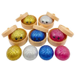 dumpling squishy glitter 10 cm (classics revolution - cr0698)