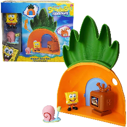 bob esponja casa piÑa + 2 figuras (bizak - 64566040)