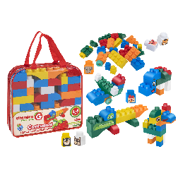 bolsa bloques construccion 32 piezas surtidos (globo - 05582)
