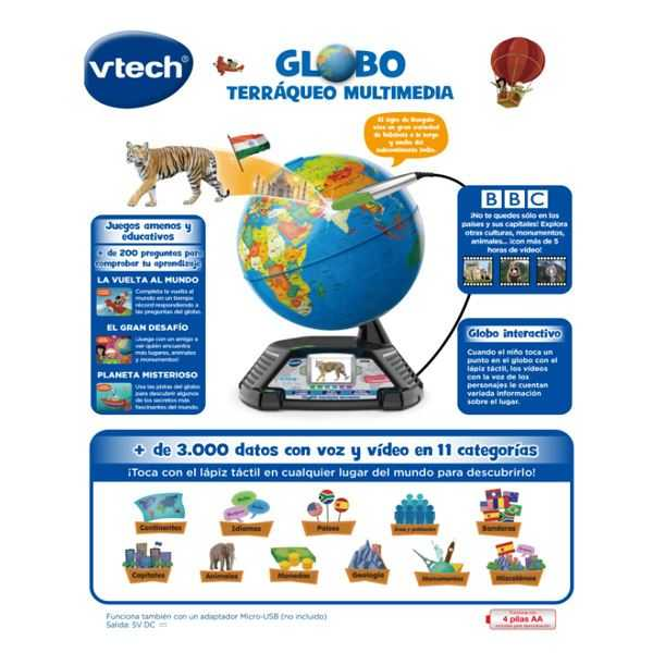 vtech globo interactivo multimedia (vtech - 605422) vtech globo interactivo multimedia (vtech - 605422)