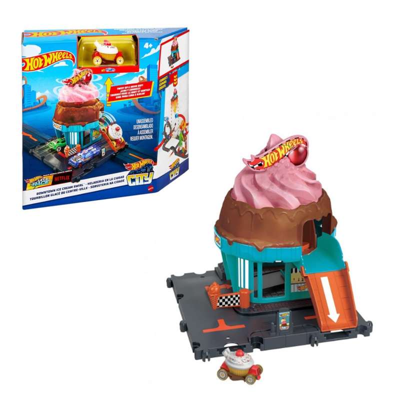 hot wheels city lets race heladeria ( mattel - htn77)