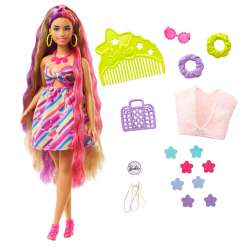 barbie totally hair extralargo flor (mattel hcm89)