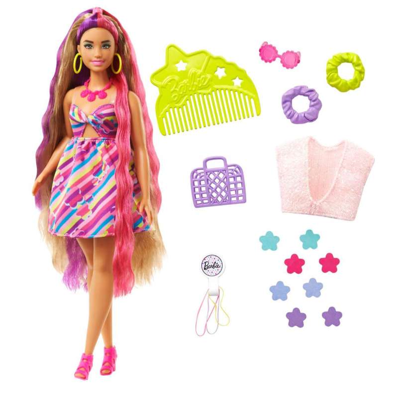 barbie totally hair extralargo flor (mattel hcm89) barbie totally hair extralargo flor (mattel hcm89)