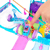 polly pocket aventura animal estuche furgoneta (mattel - jcc22)