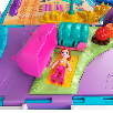 polly pocket aventura animal estuche furgoneta (mattel - jcc22)