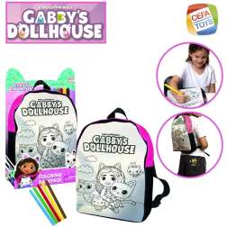 gabby´s dollhouse mochila para colorear (cefa - 00960)
