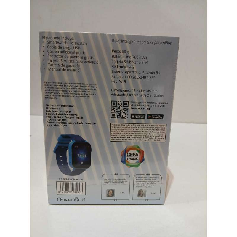 holawatch reloj inteligente x-plus blue (cefa - 01136)