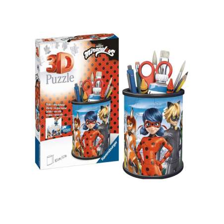 puzzle 3d 54 portalapices ladybug ( ravensburger - 11278)