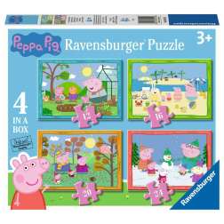 puzzle 4 in a box peppa pig (ravensburger - 12004104)