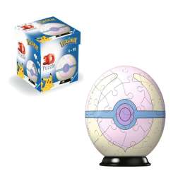 puzzle 3d 54 piezas pokemon heal ball rosa ( ravensburger - 11582 )