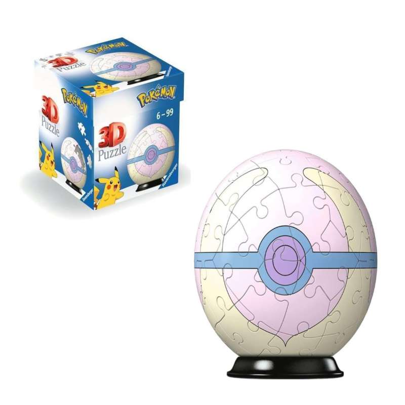 puzzle 3d 54 piezas pokemon heal ball rosa ( ravensburger - 11582 ) puzzle 3d 54 piezas pokemon heal ball rosa ( ravensburger - 11582 )