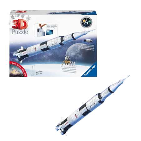 puzzle 3d 504 apollo saturn v rocket (ravensburger - 11545)