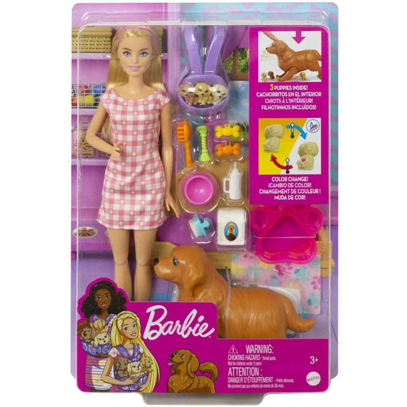 barbie perritos recien nacidos rubia