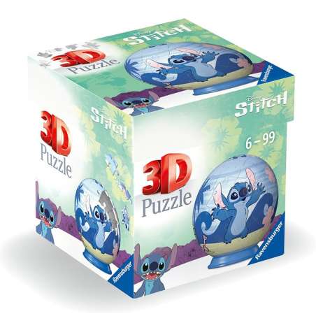 puzzle ball 3d 54 piezas stitch disney (ravensburger - 11597)