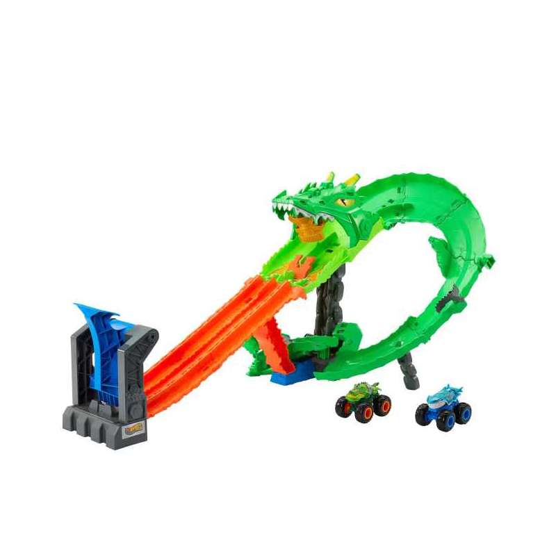 hot wheels monster truck pista destruccion del dragÓn (mattel - jfr06)