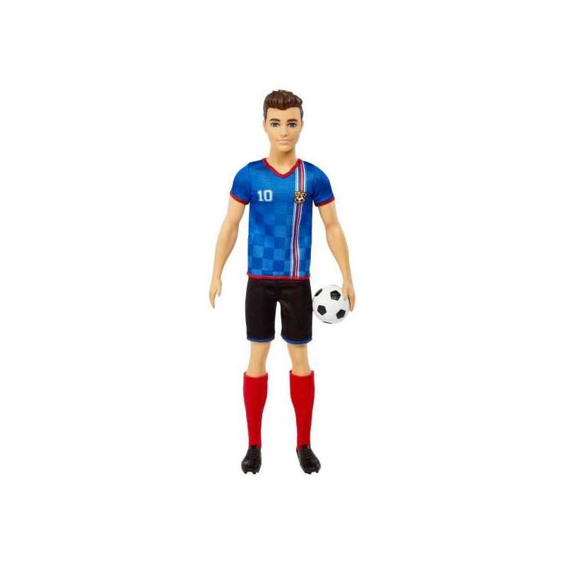 barbie ken futbolista camiseta azul (mattel - hcn15) barbie ken futbolista camiseta azul (mattel - hcn15)