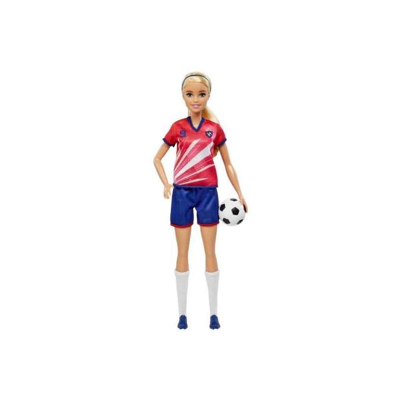 barbie muÑeca futbolista camiseta roja (mattel - hcn17) barbie muÑeca futbolista camiseta roja (mattel - hcn17)