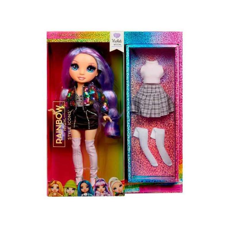 rainbow high style icons muÑeca fashion violet (mga - 431602euc) rainbow high style icons muÑeca fashion violet (mga - 431602euc)