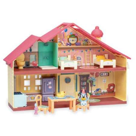 moose bluey casa de celebracion + 1 figura de bluey (moose toys - 17669)
