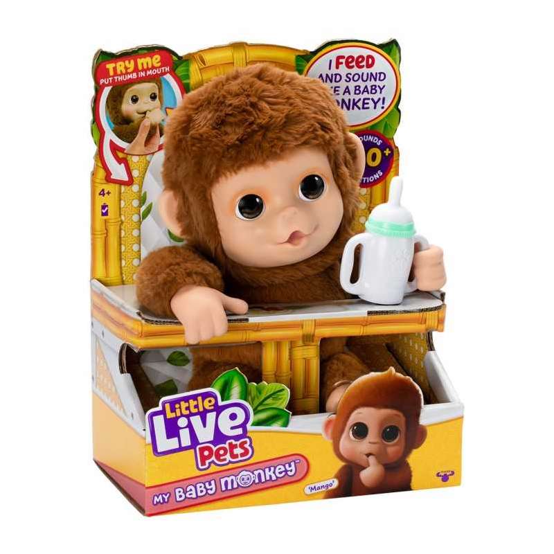 moose little live pets my baby monkey (moose toys - 26558) moose little live pets my baby monkey (moose toys - 26558)