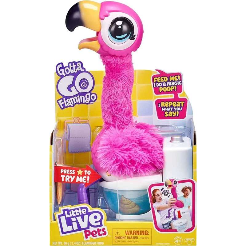 moose little live pets flamingo the poop (moose toys - 26222)