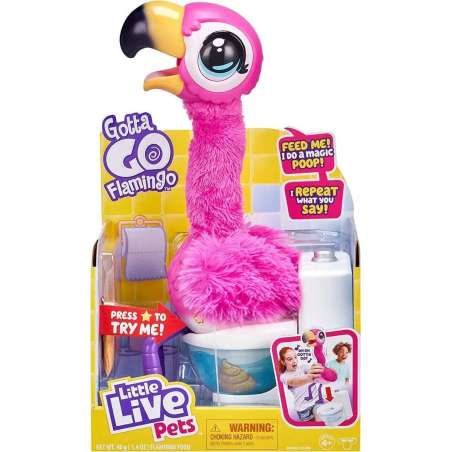 moose little live pets flamingo the poop (moose toys - 26222)