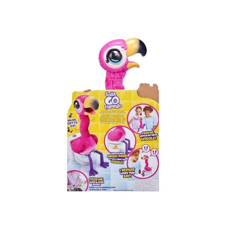 moose little live pets flamingo the poop (moose toys - 26222)