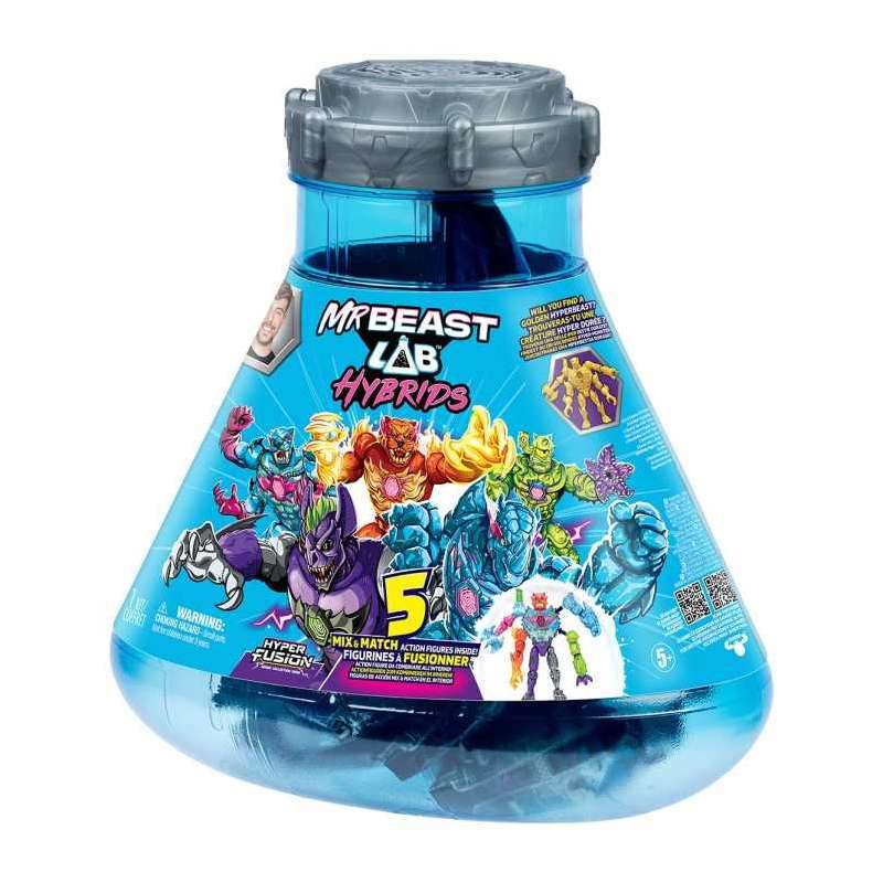 moose mr beast figuras lab hybrid pack de 5 (moose toys - 24910)