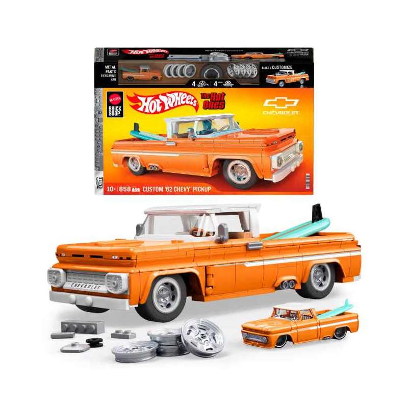 mega hot wheels elite 62 chevrolet pick-up (mattel - jft20) mega hot wheels elite 62 chevrolet pick-up (mattel - jft20)
