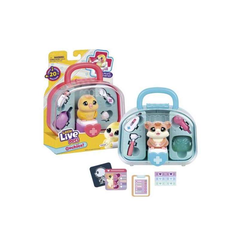 moose little live pets kit veterinario ouchies (moose toys - 26790)