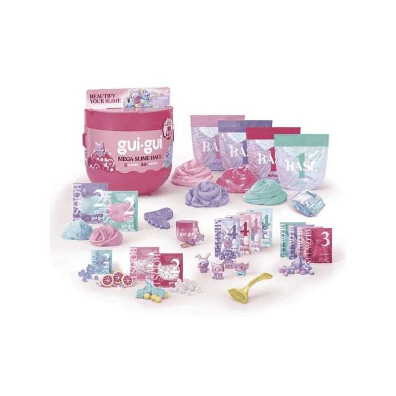 moose gui-gui mega slime haul beautify your slime (moose toys - 90759 )