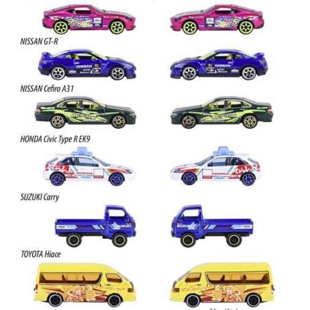 majorette coche serie japon deluxe 6 surtidos (simba - 212051030)