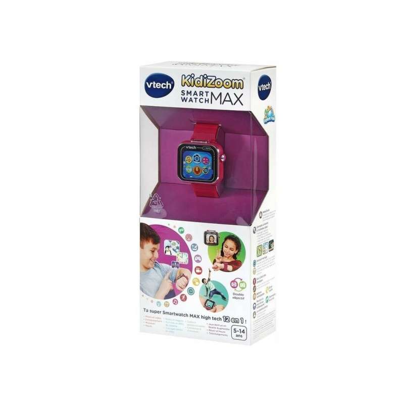 vtech kidizoom swartwatch max frambuesa (vtech - 531617)