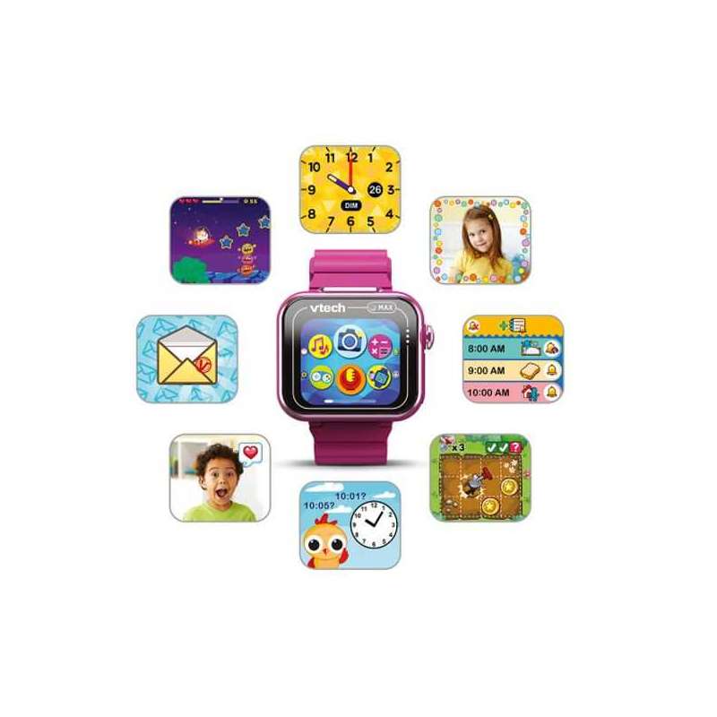 vtech kidizoom swartwatch max frambuesa (vtech - 531617)