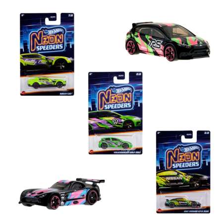 hot wheels neon speeders coche surtidos (mattel - hlh72)