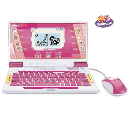 vtech portatil genio xl bilingue rosa (vtech - 581267)