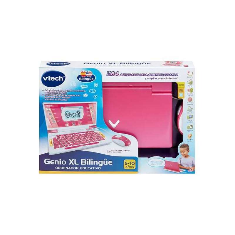 vtech portatil genio xl bilingue rosa (vtech - 581267)