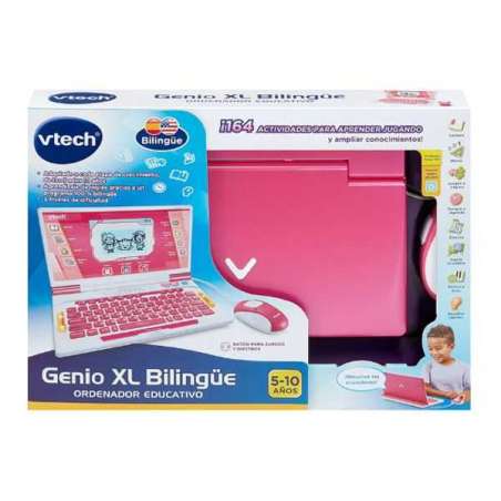 vtech portatil genio xl bilingue rosa (vtech - 581267)