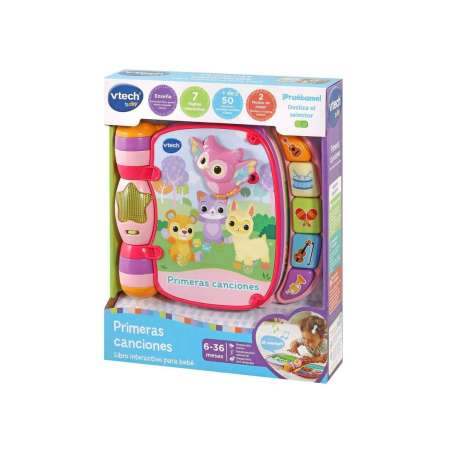 vtech libro primeras canciones rosa (vtech - 166787)