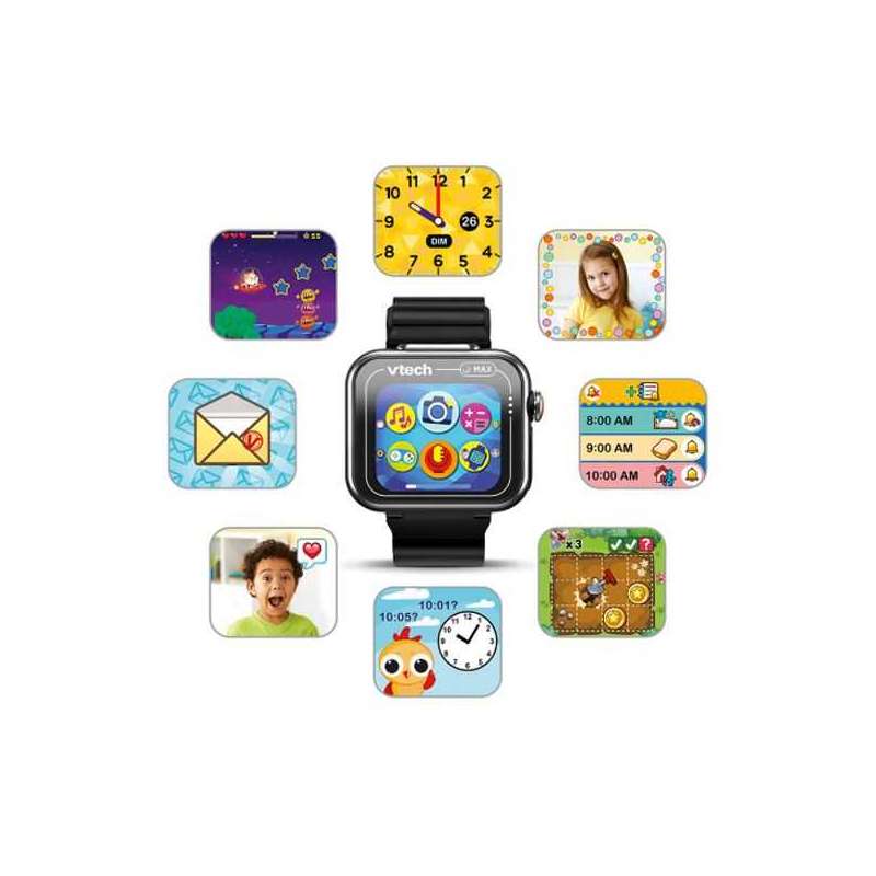 vtech kidizoom swartwatch max negro (vtech - 531677) vtech kidizoom swartwatch max negro (vtech - 531677)