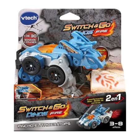 vtech switch & go pincho triceratops (542922)